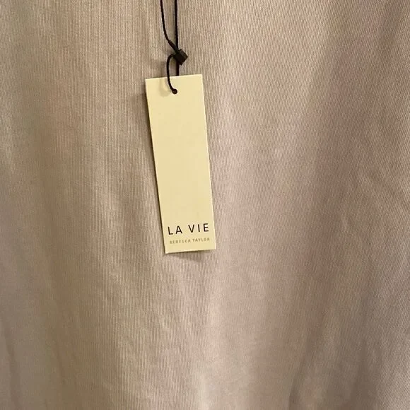 NEW WITH TAGS LA VIE REBECCA TAYLORFleece Sweatshirt Dress size LARGE